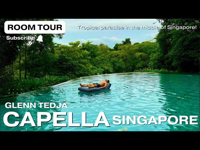 [4K] The UNBELIEVABLE Capella Singapore Premier Seaview Room (Tour!)