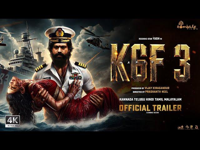 K.G.F: Chapter 3 - Hindi Trailer | Rocking Star Yash, Raveena Tandon, Prashanth Neel, Prabhas, 2024