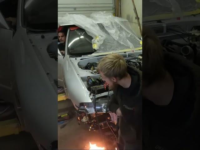 Gtr Burns!!!!! #gtr #automobile #mechanic #countdown #showprep #cartok #nissanr32 #nissan