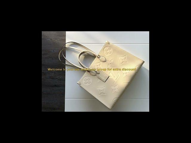 Onthego GM Monogram Empreinte M44925 Cream