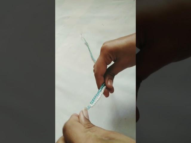 Pearl necklace diy # youtube # short # diy # create with anam