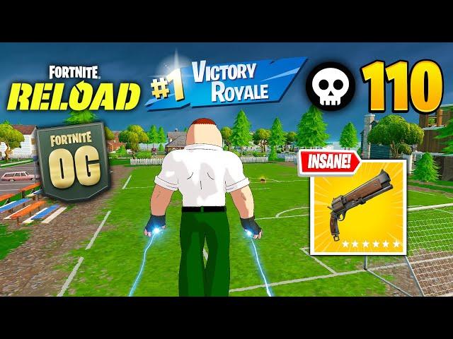 110 Elimination Solo Vs Squads Reload "Zero Build" Gameplay Wins (Fortnite RELOAD chapter 5)