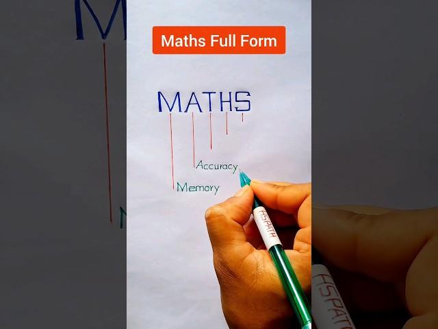 MATHS Full Form || Maths || Full Form of Maths #shortfeed