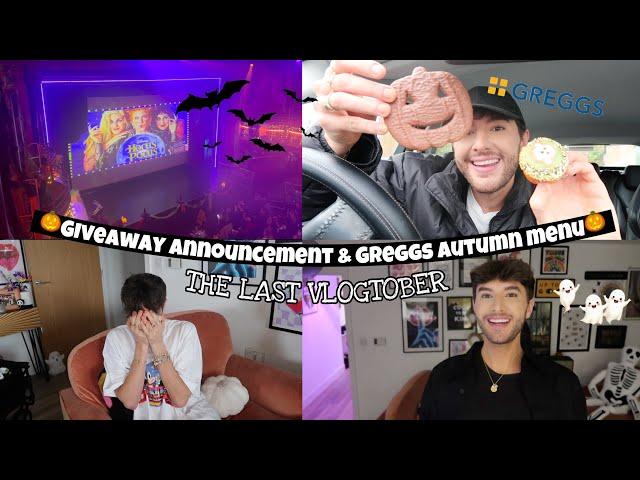 Giveaway Announcement, Greggs Autumn Menu & The End xx ~ Vlogtober Day 31