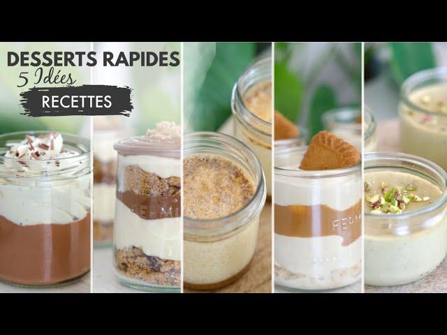 5 RECETTES DE DESSERTS ULTRA GOURMANDES | simples & rapides