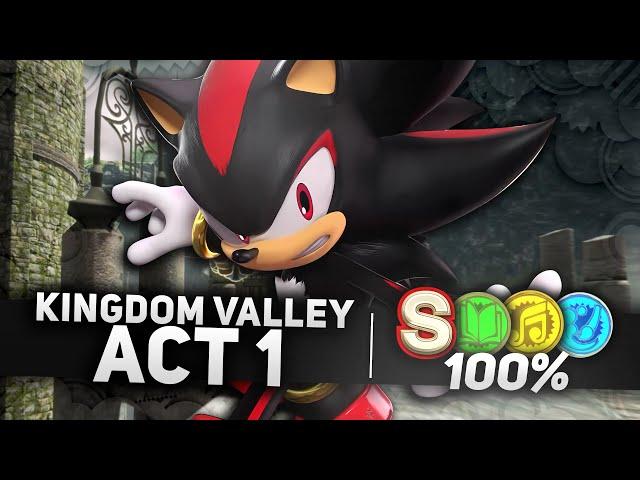 Sonic x Shadow Generations - Kingdom Valley Act 1 100% | All Collection Key Locations & S-Rank (4K)