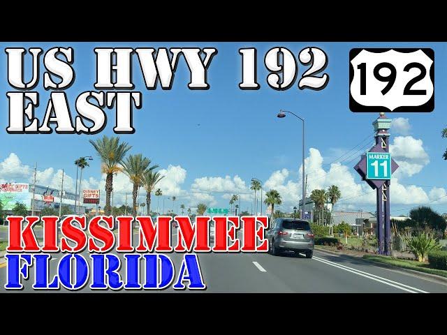 US 192 East - Disney World to Kissimmee - Florida - 4K Highway Drive