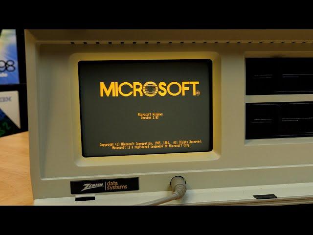 Installing Windows 1.0 on an '80s Zenith Portable PC!