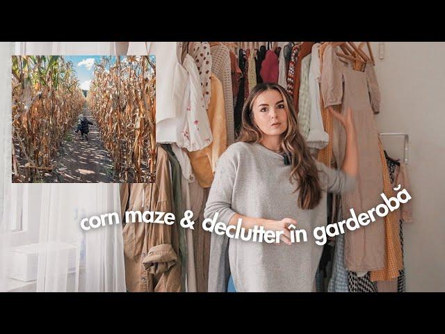 VLOG Declutter și ordine la haine Corn Maze și ceva ce mă preocupă