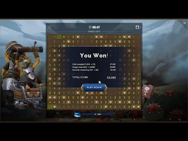 Spleen Sweeper 58k high score dota 2 minesweeper crownfall act 4