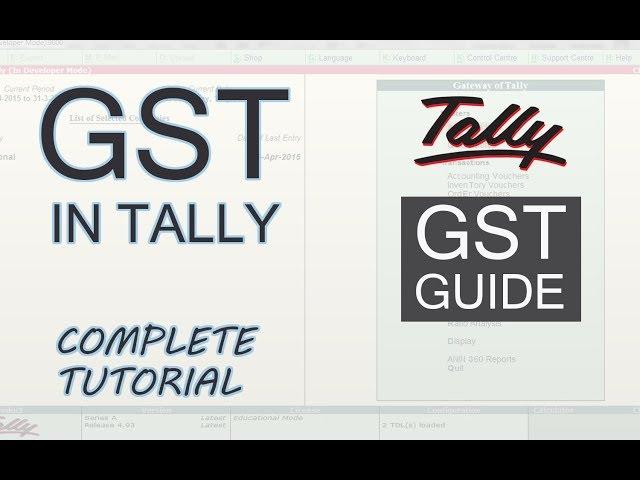 GST in Tally ERP 9 Complete Guide  | Implement GST in Tally