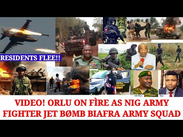 Orlu On Fìre As Nig Aŕmy Bømb Biafra Ařmy, Dèstroy Many Buildings, Villagers Flèè-Videos