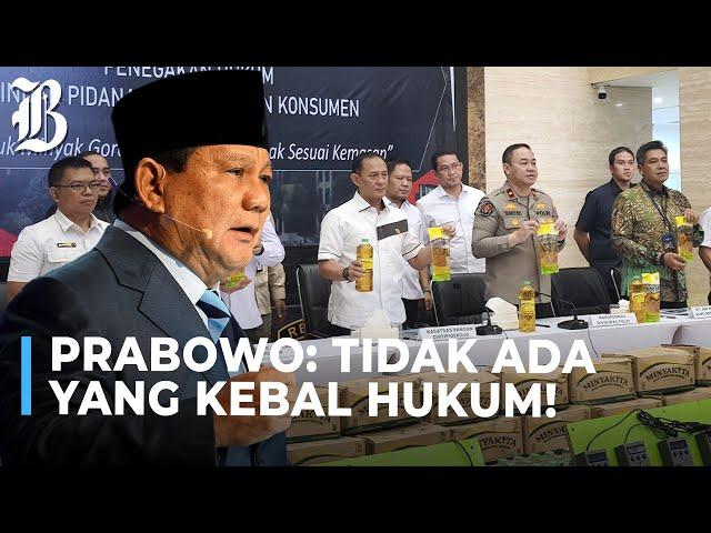 Prabowo Marah Takaran MinyaKita 1 Liter Disunat