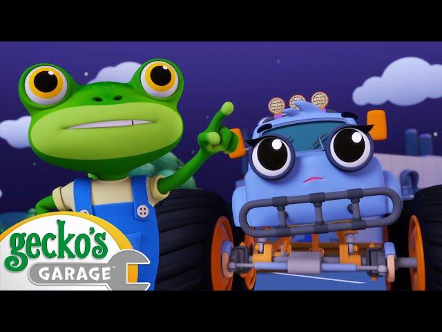 Monster Truck Accidents | BRAND NEW | Gecko's Garage | Cartoons For Kids | Toddler Fun Learning