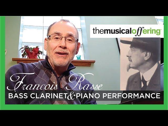 'Lied' (A Song) by François Rasse for Bass Clarinet and Piano: Lecture and Performance