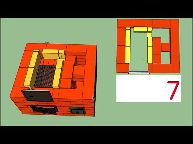 Простая печь своими руками. Порядовка отопительной печи