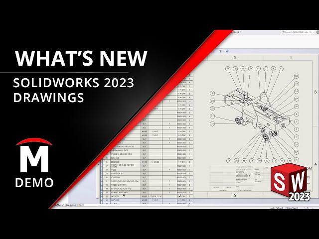 Drawing Enhancements - What's New in SOLIDWORKS 2023