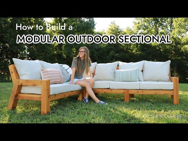 DIY Modular Outdoor Sofa in 3 Pieces