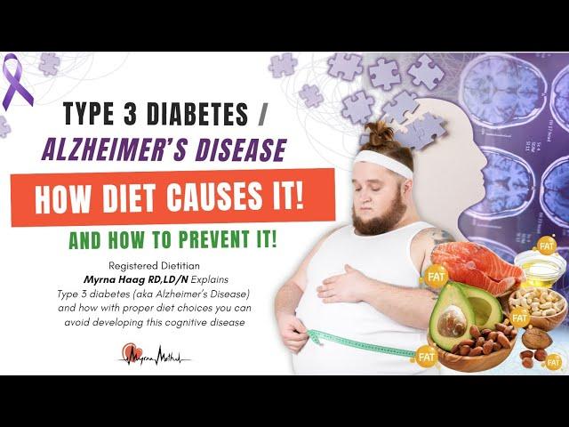 Dietitian Myrna explains how Type 3 Diabetes (aka Alzheimer's disease) relates to diet choices