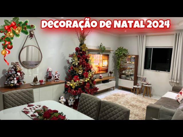 DECORAMOS A SALA PARA O NATAL  MONTAMOS A ÁRVORE E ELA FICOU MARAVILHOSA NATAL 2024