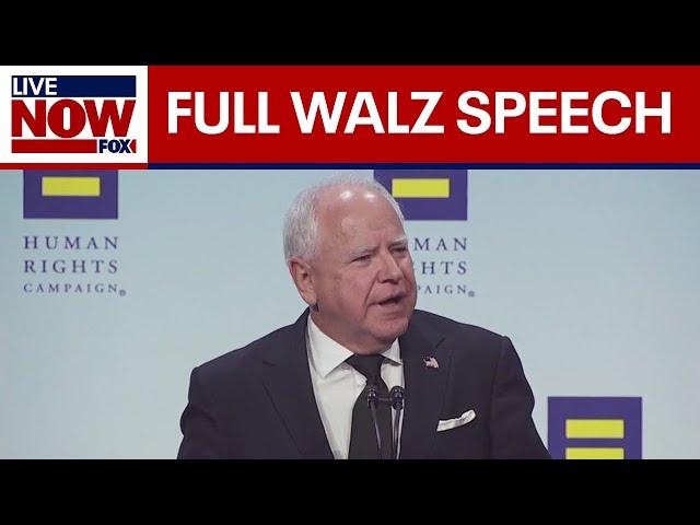 FULL SPEECH: Tim Walz speaks at Human Rights Campaign dinner  | LiveNOW from FOX