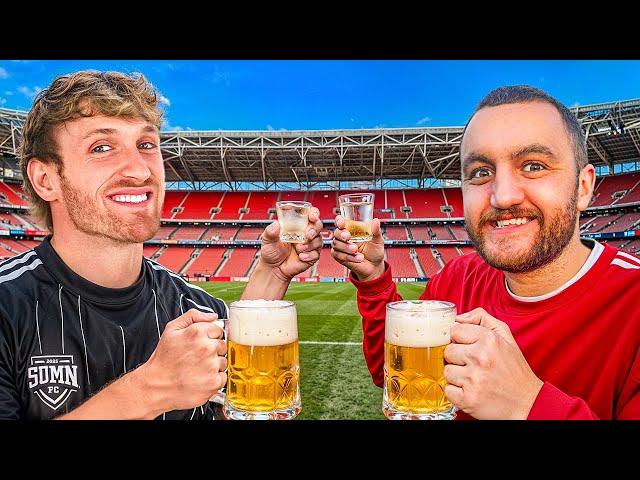 Drinking Vodka With Logan Paul At Sidemen Charity Match!