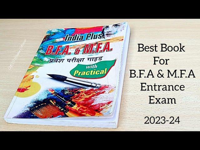 Best Books For B.F.A & M.F.A Entrance Exam | Theory and Practical | BFA Preparation 2023-24