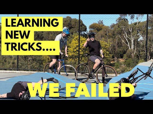 WE ATTEMPTED TO LEARN FIXIE TRICKS (we failed) - Fish & Chips fixed gear