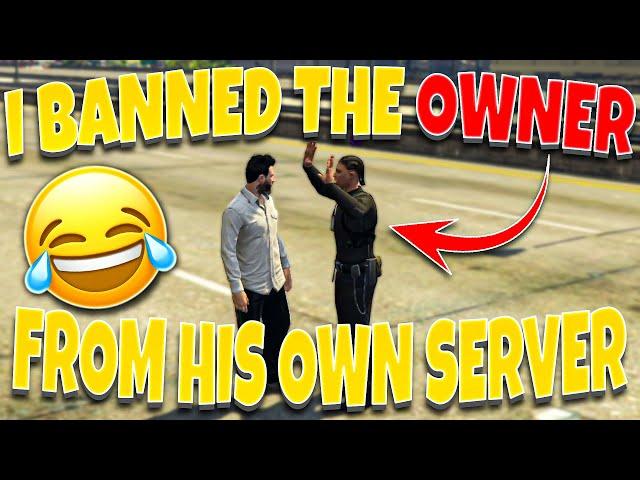 I BANNED The Owner Of A FiveM Server.. (Admin Trolling)