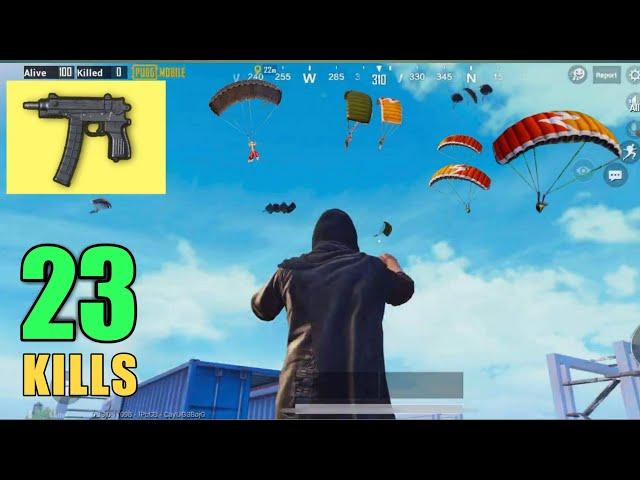 CAN I SURVIVE THIS WITH SCORPION?? | 23 KILLS SOLO VS SQUAD | PUBG MOBILE