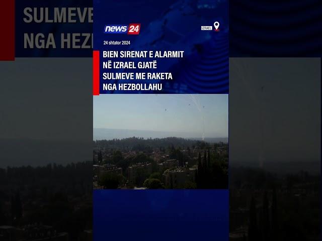 Bien sirenat e alarmit në Izrael gjatë sulmeve me raketa nga Hezbollahu