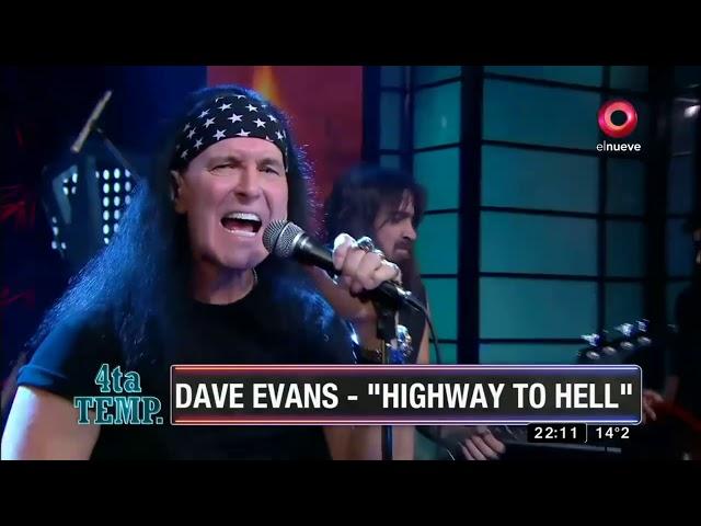 Dave Evans - Highway to Hell (AC DC) en vivo en Canal 9 Argentina