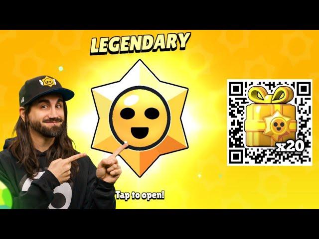 FREE  x10 LEGENDARY STARS DROP & PRESENT OPENING | NEW SECRET QR CODE | BRAWL STARS QR CODE