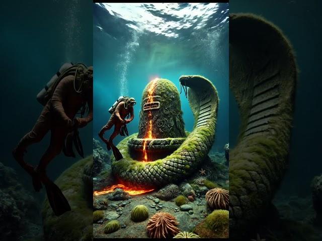 Sacred Shiva Lingam Undersea Volcano Drama!  #lordshiva #oldest #volcano #ai #shivaling #god #ocean