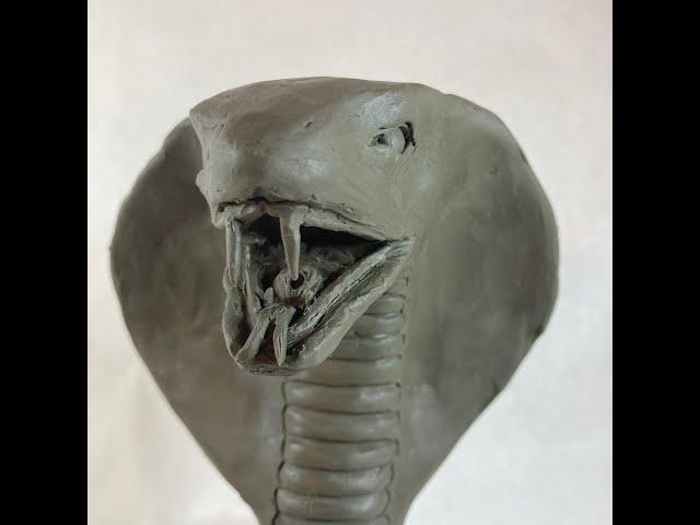 How to Sculpt a Cobra Head (Timelapse)