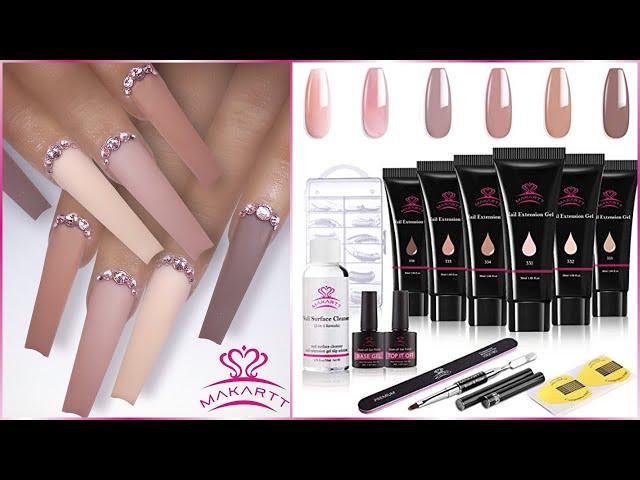 MAKARTT NEW Polygel Kit! Compliment ANY Skintone! Swatches, Tutorial, Review