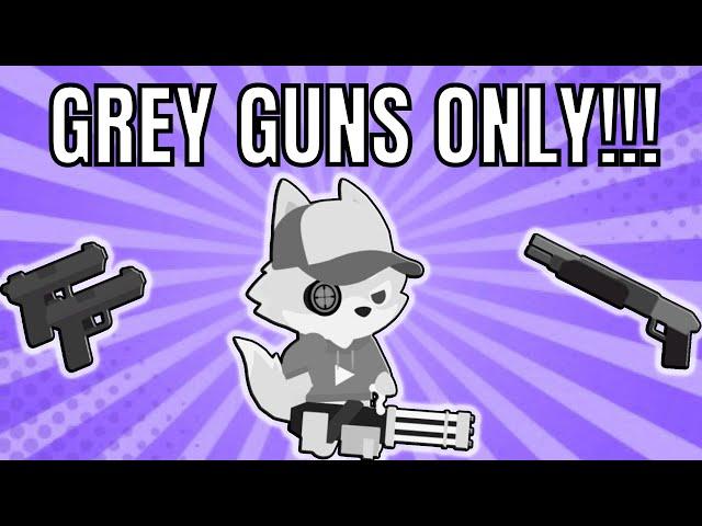 GREY GUNS *ONLY* CHALLENGE!!! | Super Animal Royale