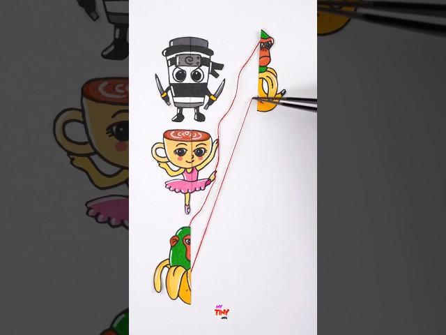 Italian Brainrot Rope Challenge Paper Craft ! #brainrot #puzzlegame