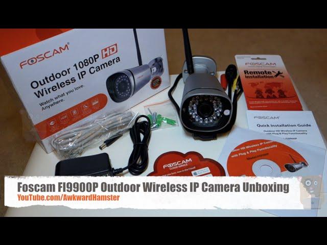 Foscam FI9900P 1080P HD Outdoor Wireless IP Camera Unboxing