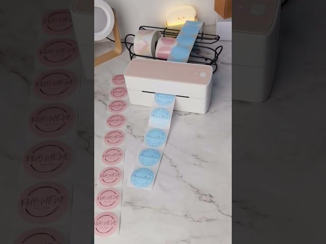 what would you print with these multicolored labels#asmr #smallbiz #smallbusiness #packingorders