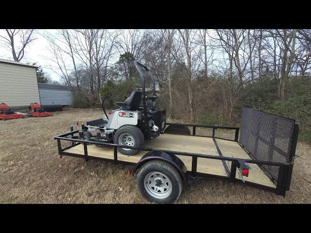 Dixie Chopper Silver Eagle 2550KW Zero Turn Mower 5' x 10' Utility Trailer Package