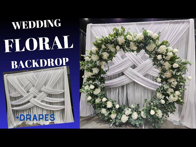 Wedding Floral Backdrop and Drape Tutorial