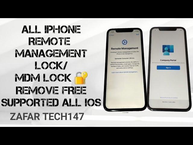 All IPHONE MDM LOCK REMOVE| REMOTE MANAGEMENT LOCK REMOVE  SUPPORTED ALL IOS 100% WHIT UNLOCK TOOL