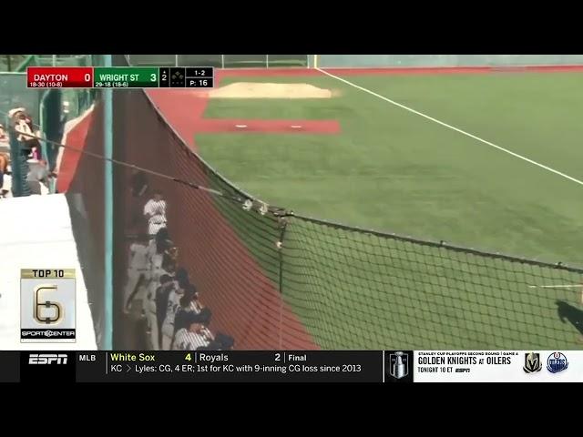 ESPN: Patrick Fultz makes an incredible catch in the Raider win over Dayton