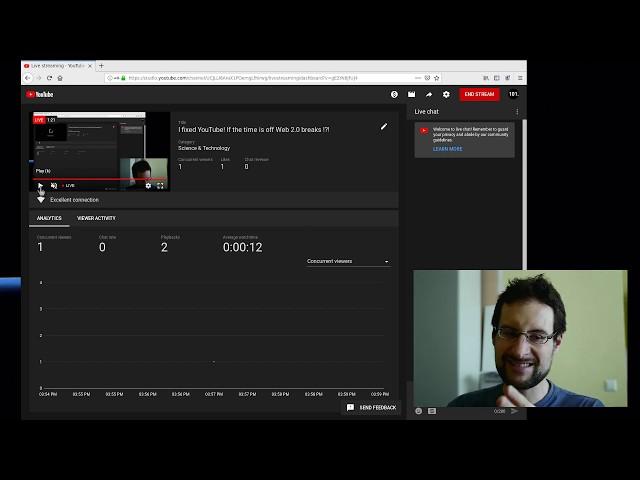 I fixed YouTube! If the time is off the modern Web 2.0 breaks !?! :-/
