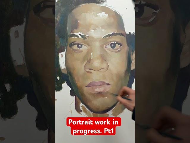 ⭐️basquiat portrait⭐️ #oilpainting #drawingstyles #allaprimaoilpainting #disegno #pittura #arte #rm