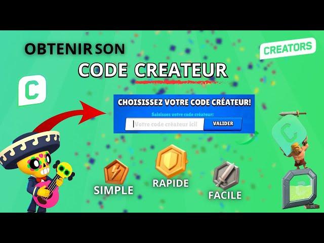 COMMENT OBTENIR son CODE CRÉATEUR Brawl Stars (2024) !! (TOUT de A a Z, FACILE et RAPIDE)