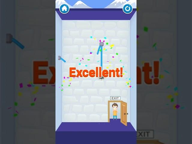 Rescue Cut - Rope Puzzle Game  - Level 24 , 25 , 26 , 27 #Shorts