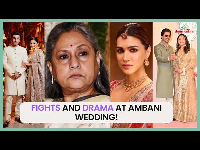 Fights at Ambani wedding? Kriti Sanon & Jaya Bachchan, Shah Rukh & Gauri, Alia & Ranbir involved?