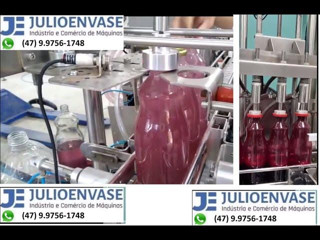 849 - Enchedora para suco de uva , vinho, vodka e outros - JULIOENVASE